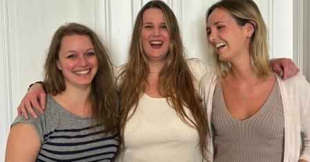 Tre medarbetare från au pair-teamet
